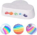 Rainbow Bath Bombs, Handmade Cloud Fizzy Spa Bath Bombs with Skin Moisturizing Ingredients, Bubble Bath Bombs Gift Set for Kids and Women